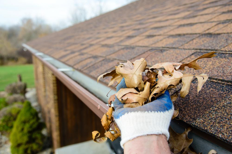 Professional gutter cleaning in Perth home roof