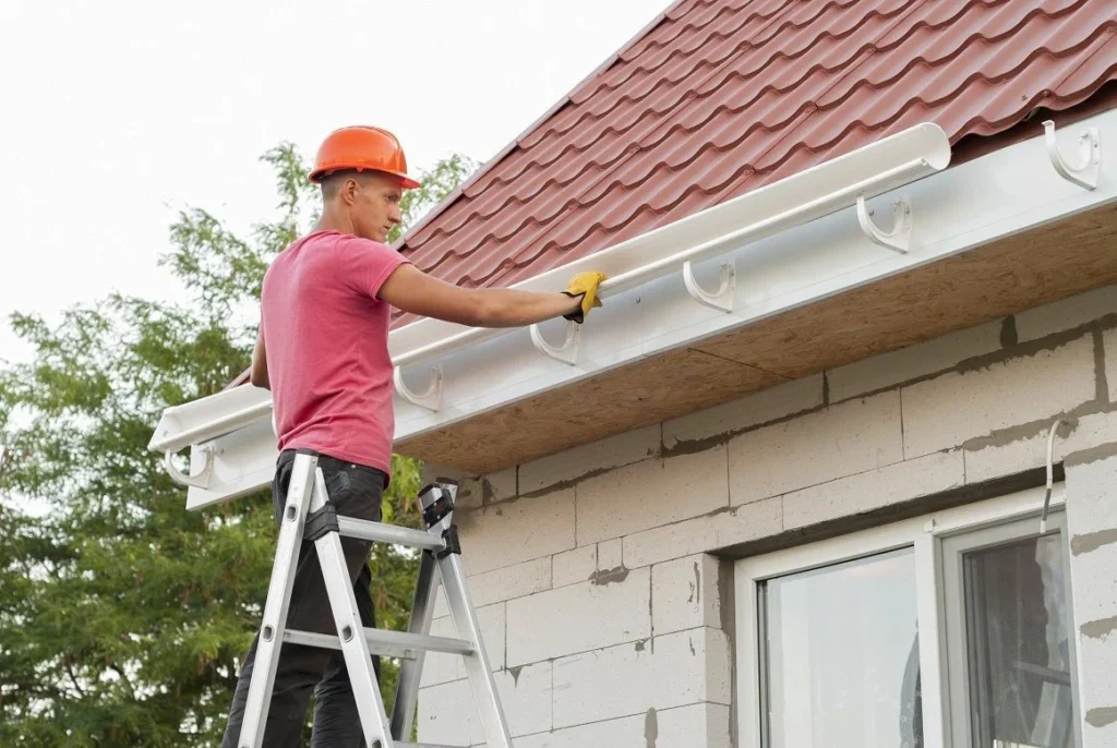 Clean gutters after professional gutter cleaning Perth